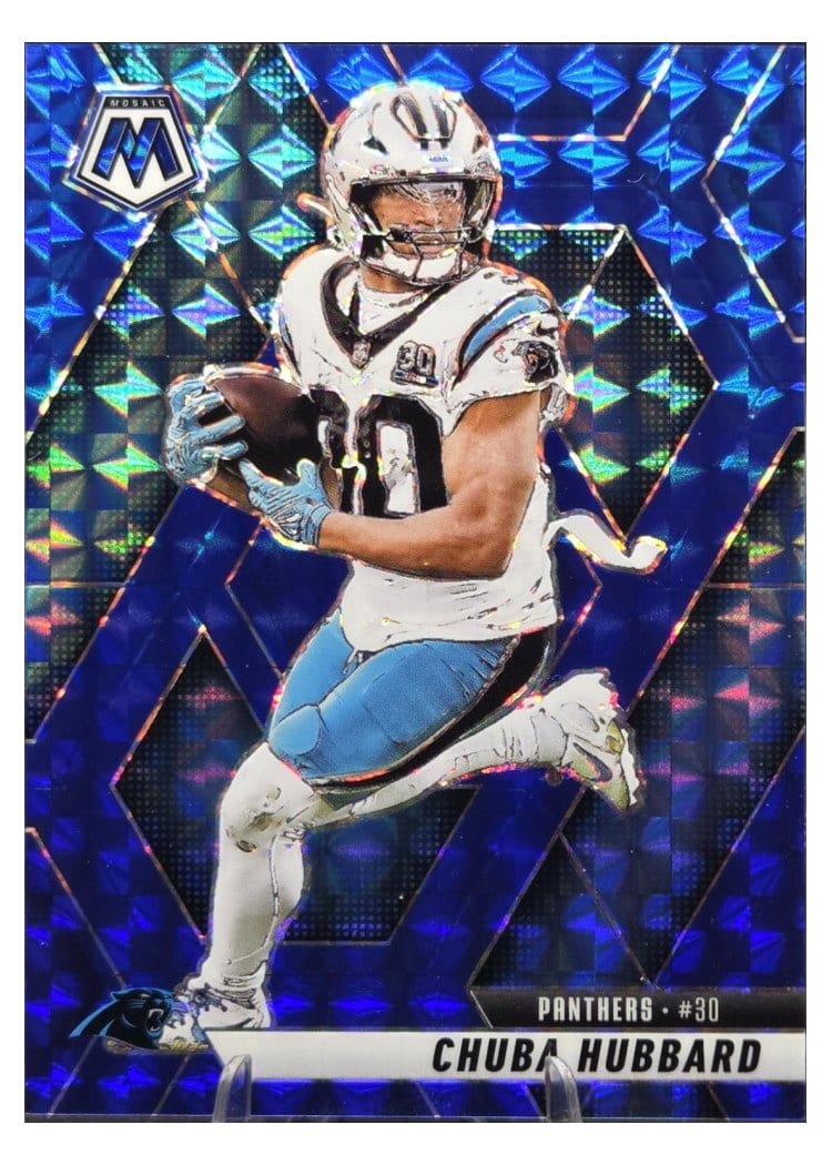 2025 Panini Mosaic Base Set Chuba Hubbard #193 card
