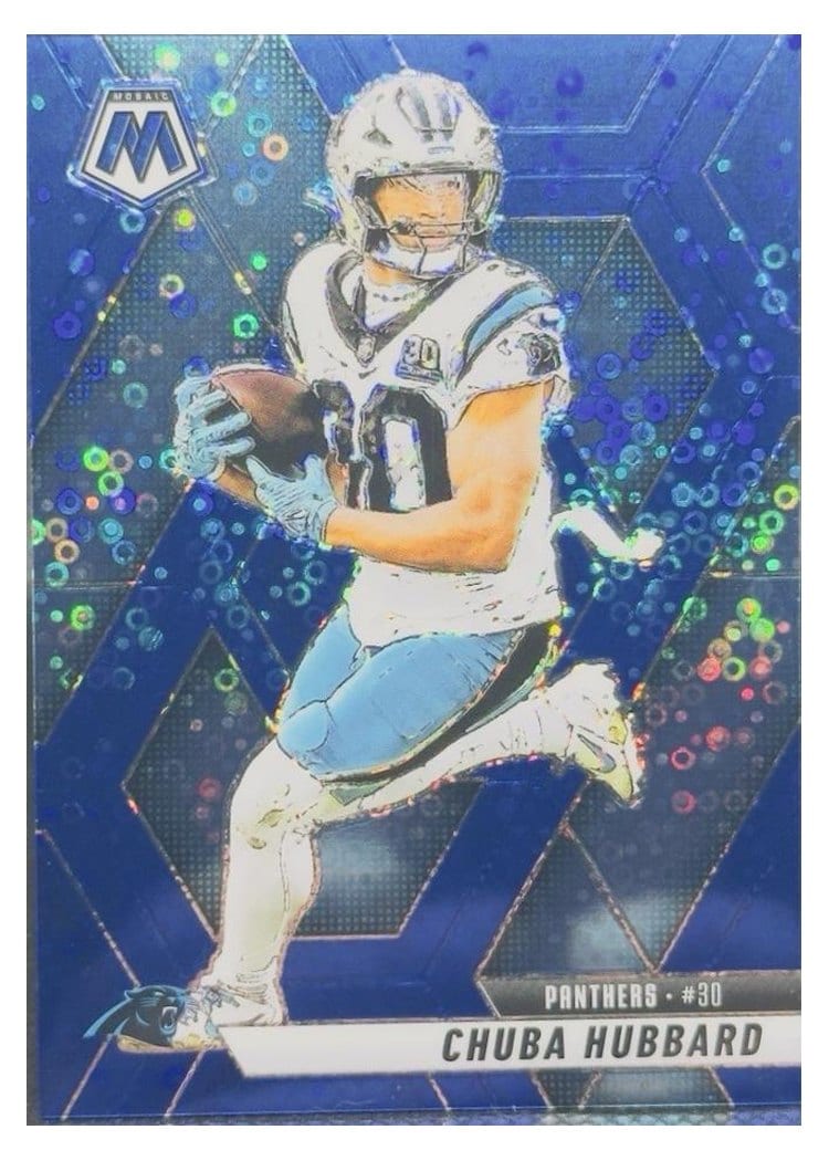 2025 Panini Mosaic Base Set Chuba Hubbard #193 card
