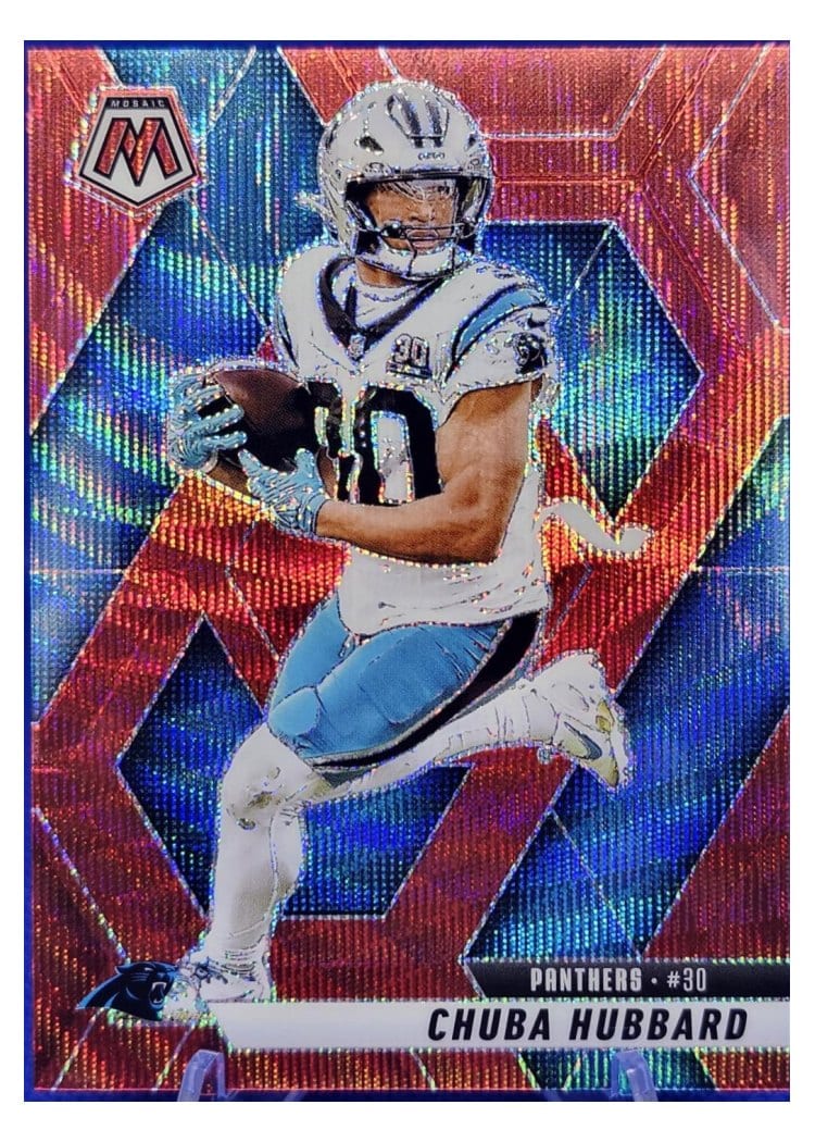 2025 Panini Mosaic Base Set Chuba Hubbard #193 card