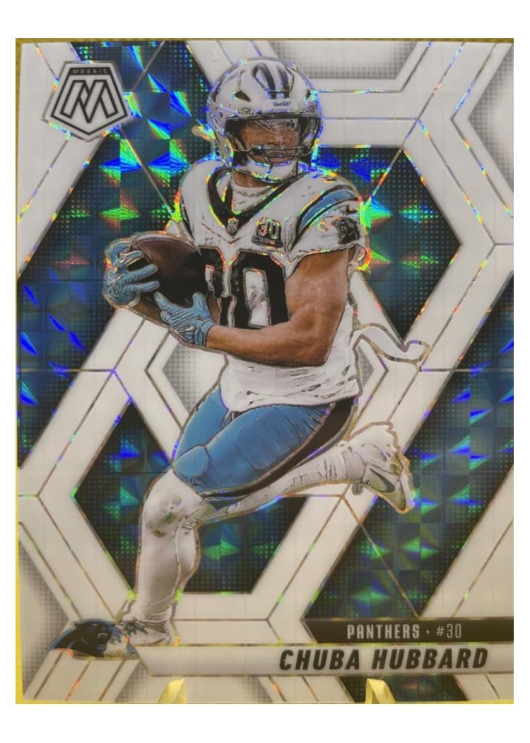 2025 Panini Mosaic Base Set Chuba Hubbard #193 card