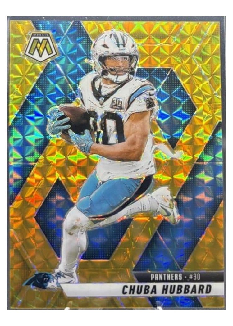 2025 Panini Mosaic Base Set Chuba Hubbard #193 card