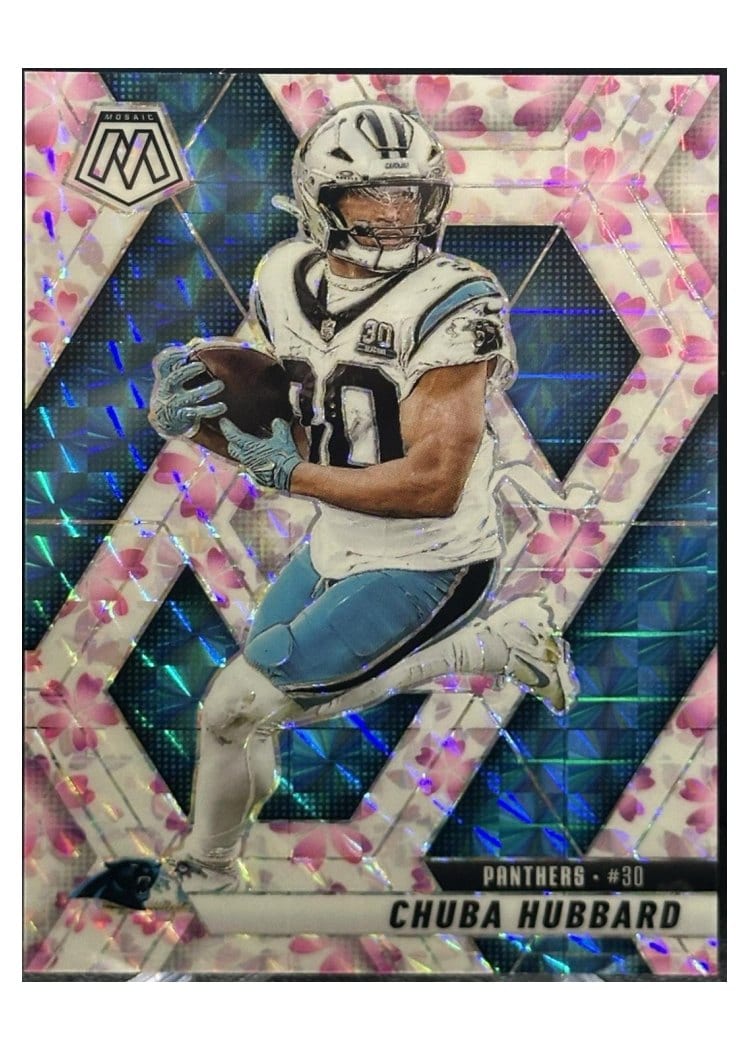 2025 Panini Mosaic Base Set Chuba Hubbard #193 card