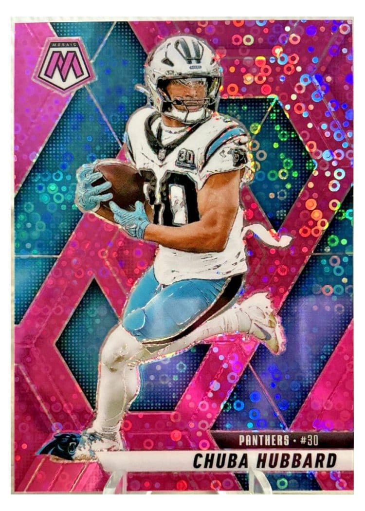 2025 Panini Mosaic Base Set Chuba Hubbard #193 card