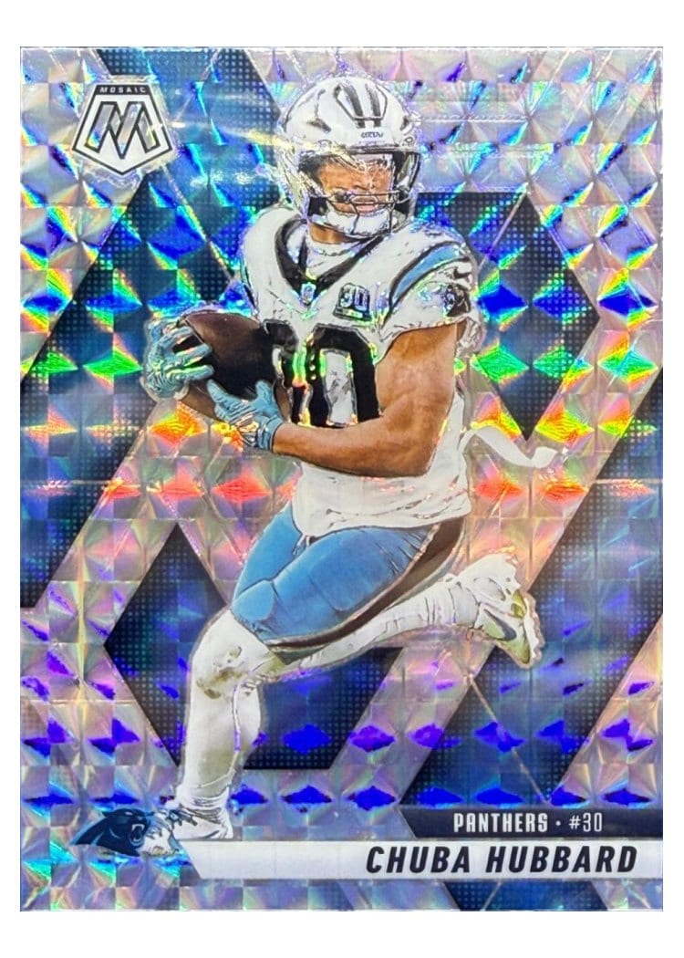 2025 Panini Mosaic Base Set Chuba Hubbard #193 card