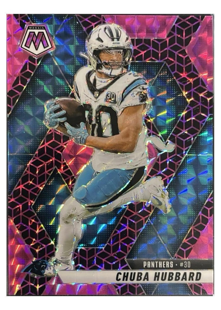 2025 Panini Mosaic Base Set Chuba Hubbard #193 card
