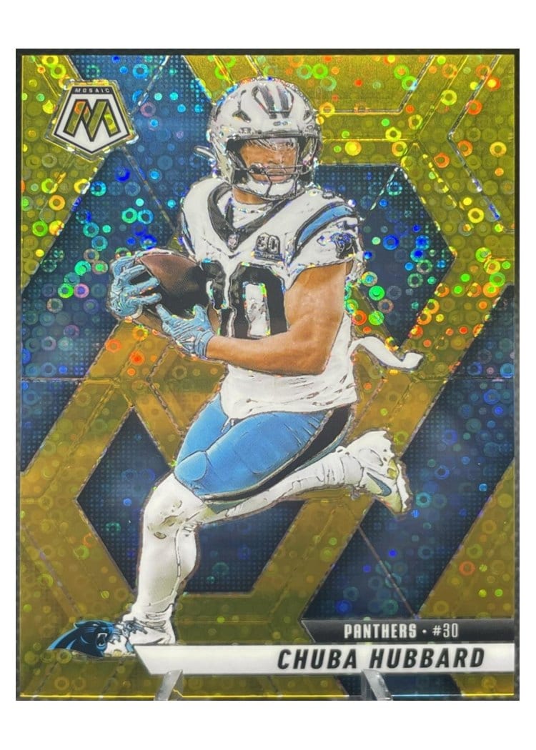 2025 Panini Mosaic Base Set Chuba Hubbard #193 card