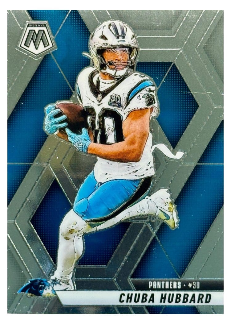 2025 Panini Mosaic Base Set Chuba Hubbard #193 card