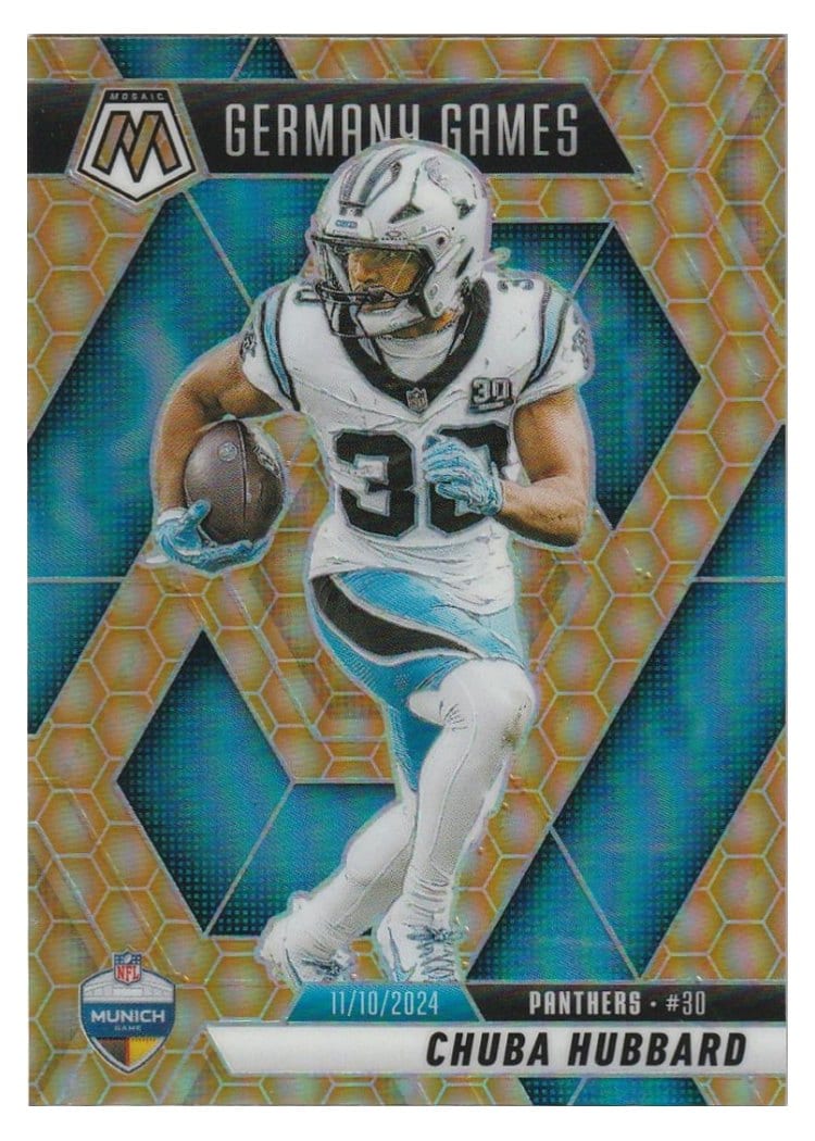 2025 Panini Mosaic Base Set Chuba Hubbard #260 card