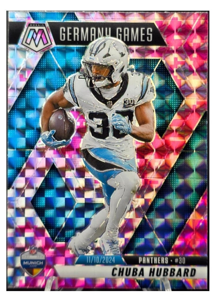 2025 Panini Mosaic Base Set Chuba Hubbard #260 card