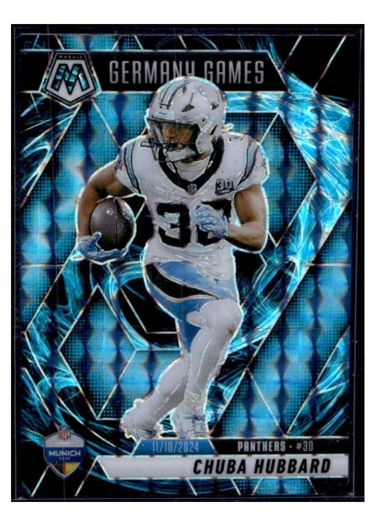 2025 Panini Mosaic Base Set Chuba Hubbard #260 card