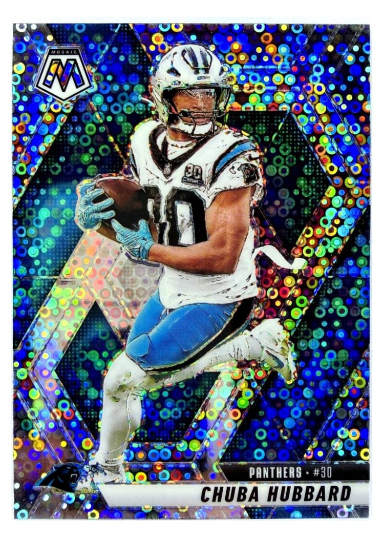 2025 Panini Mosaic Base Set Chuba Hubbard #260 card
