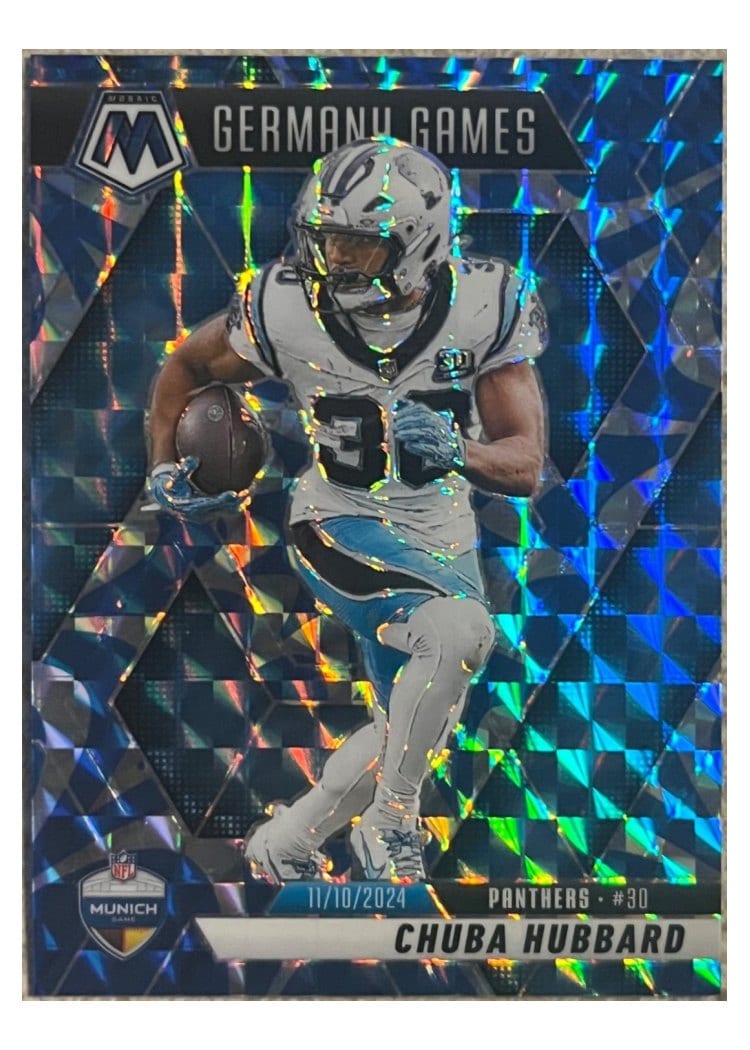 2025 Panini Mosaic Base Set Chuba Hubbard #260 card