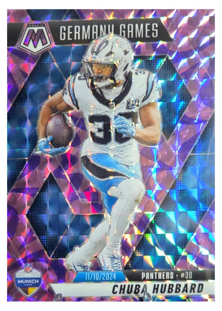 2025 Panini Mosaic Base Set Chuba Hubbard #260 card