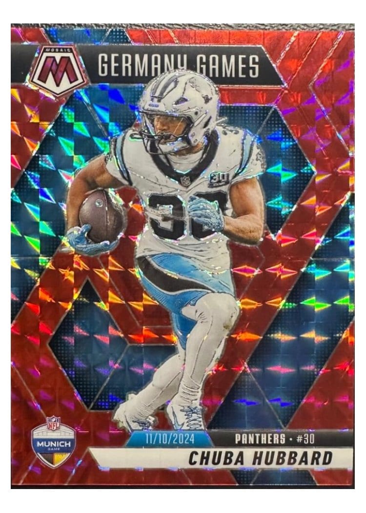 2025 Panini Mosaic Base Set Chuba Hubbard #260 card
