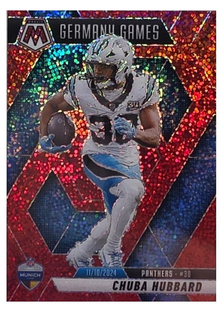 2025 Panini Mosaic Base Set Chuba Hubbard #260 card