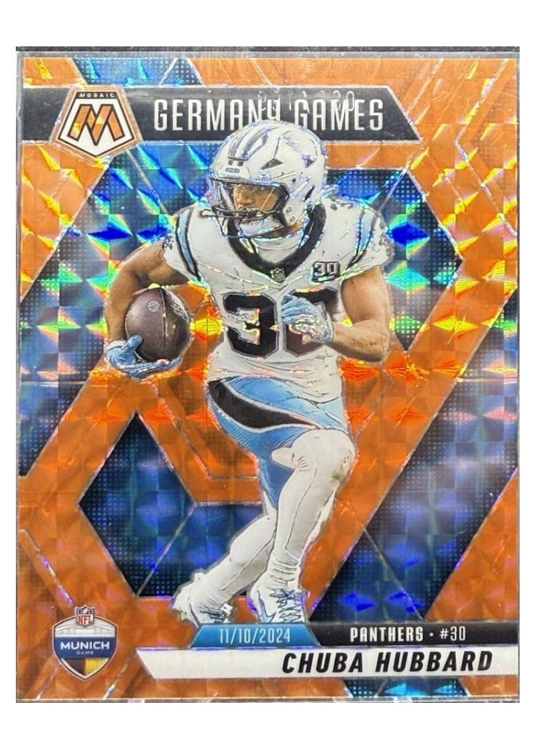 2025 Panini Mosaic Base Set Chuba Hubbard #260 card