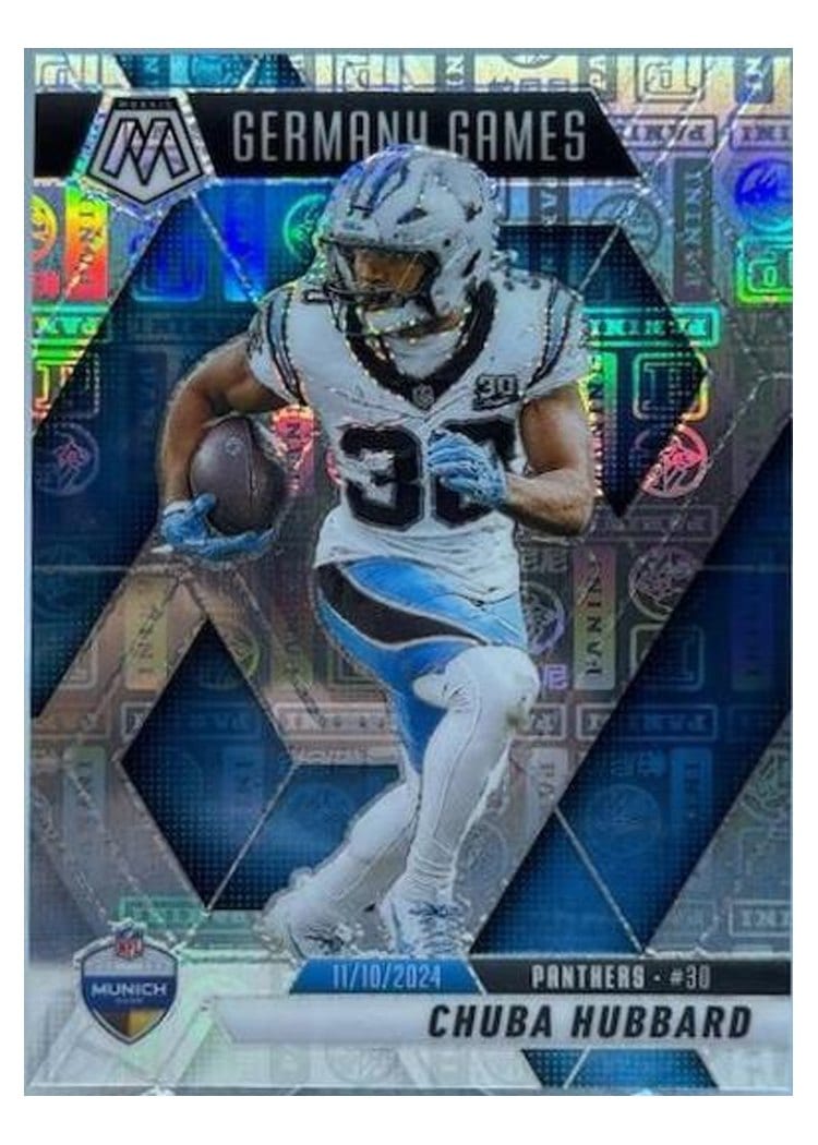 2025 Panini Mosaic Base Set Chuba Hubbard #260 card