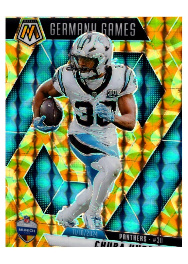 2025 Panini Mosaic Base Set Chuba Hubbard #260 card