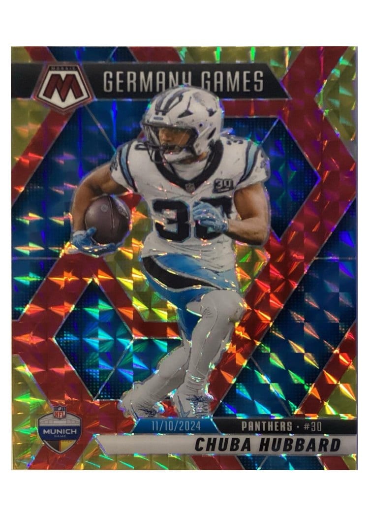 2025 Panini Mosaic Base Set Chuba Hubbard #260 card