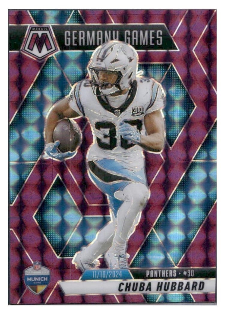2025 Panini Mosaic Base Set Chuba Hubbard #260 card