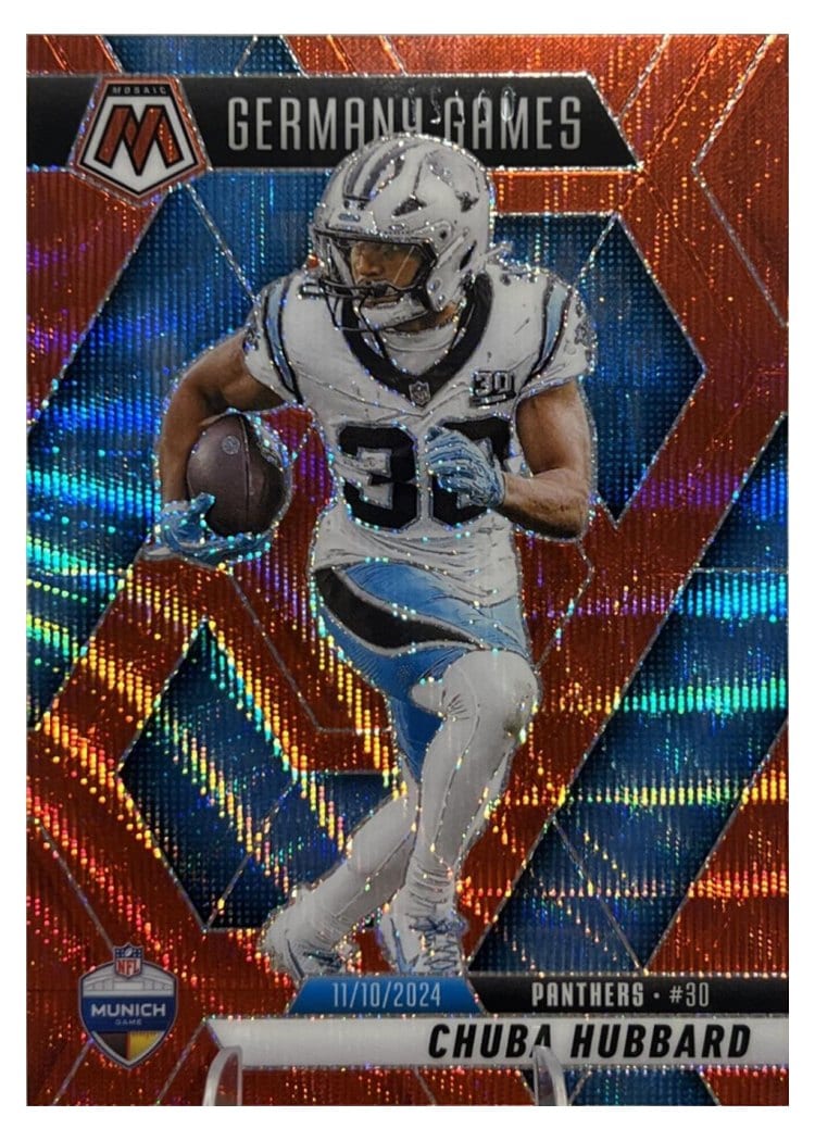 2025 Panini Mosaic Base Set Chuba Hubbard #260 card