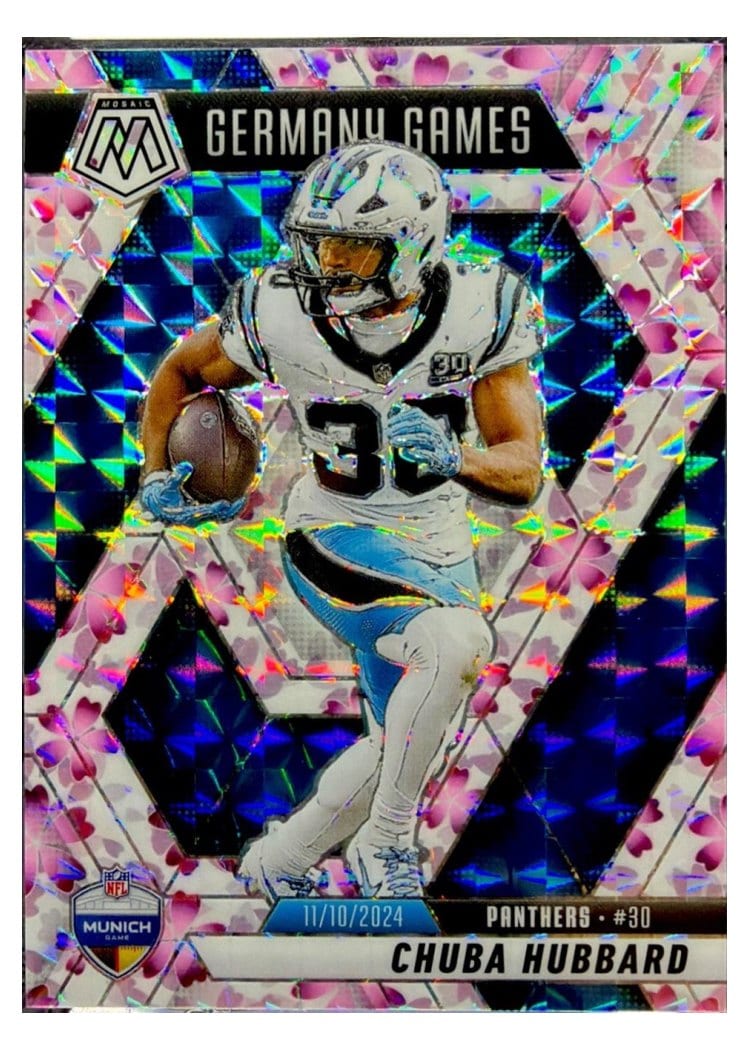 2025 Panini Mosaic Base Set Chuba Hubbard #260 card