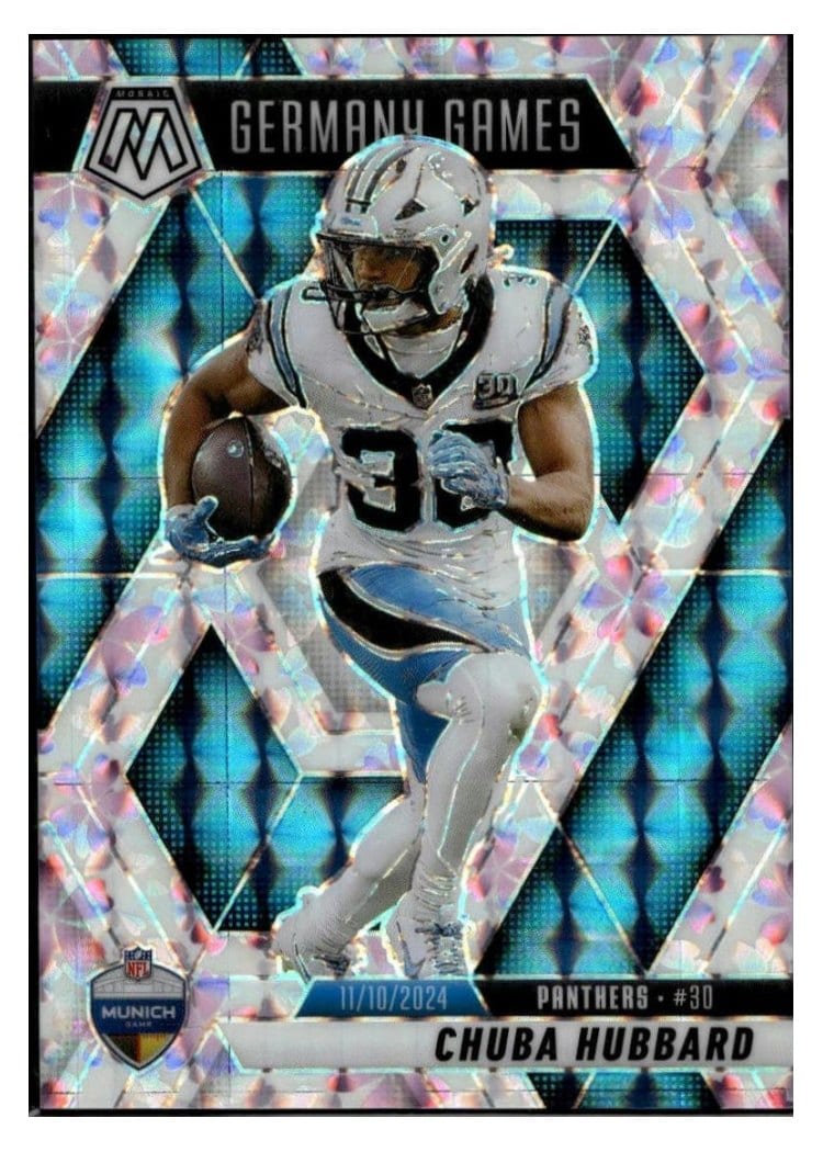 2025 Panini Mosaic Base Set Chuba Hubbard #260 card