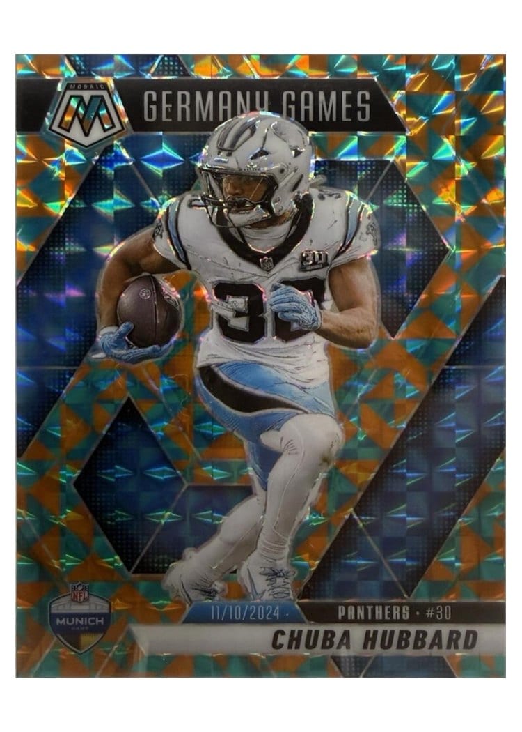 2025 Panini Mosaic Base Set Chuba Hubbard #260 card