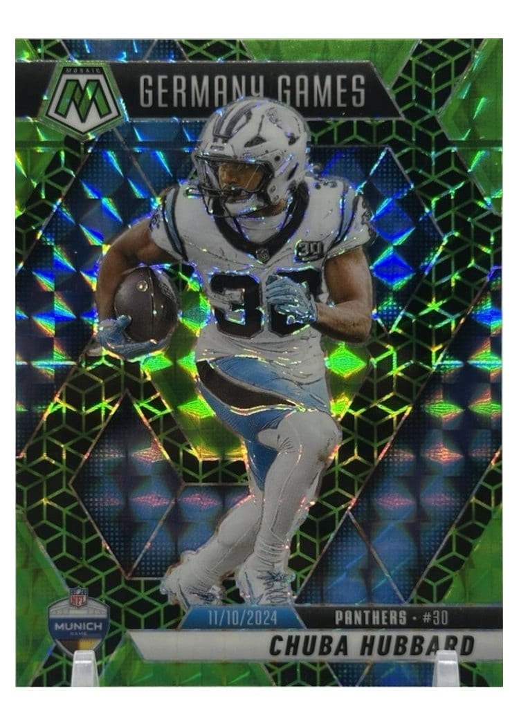 2025 Panini Mosaic Base Set Chuba Hubbard #260 card