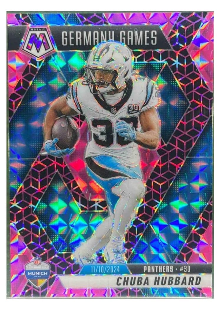 2025 Panini Mosaic Base Set Chuba Hubbard #260 card
