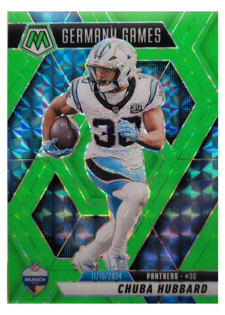 2025 Panini Mosaic Base Set Chuba Hubbard #260 card