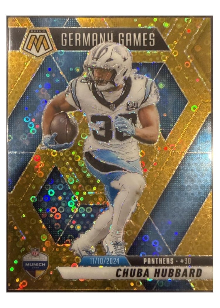 2025 Panini Mosaic Base Set Chuba Hubbard #260 card