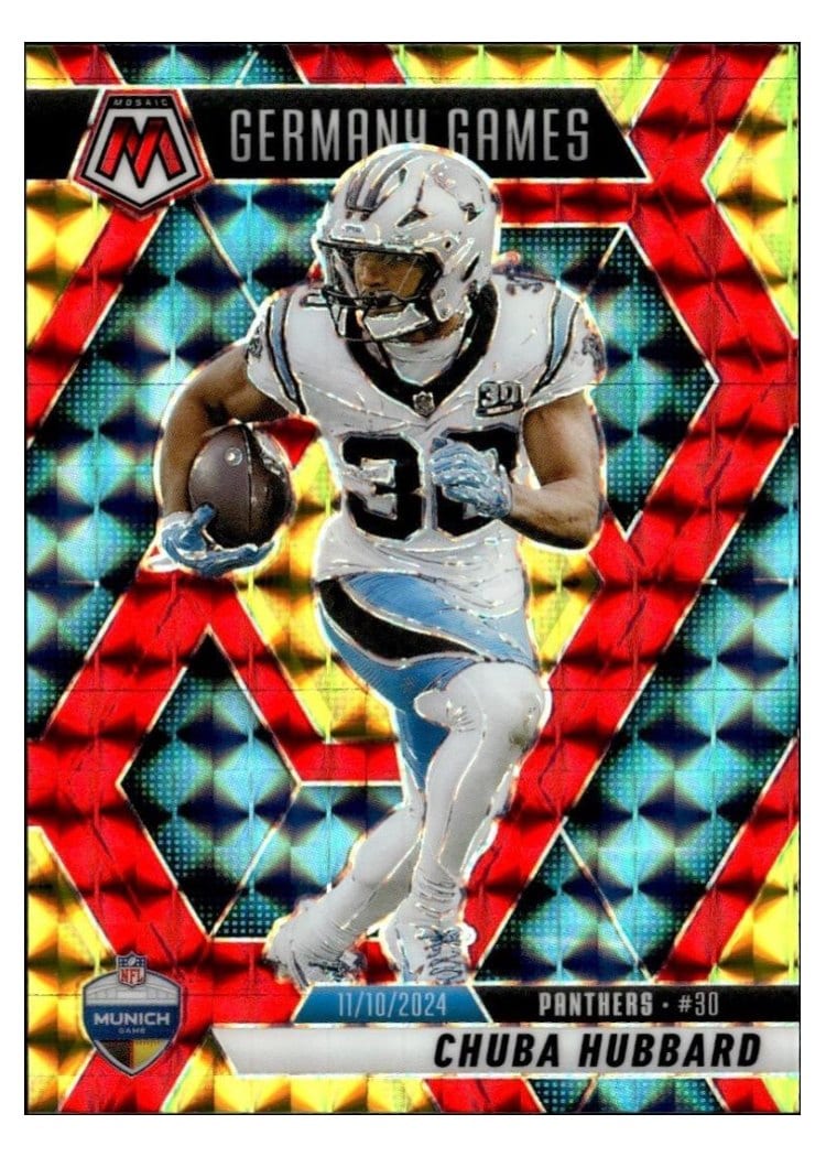 2025 Panini Mosaic Base Set Chuba Hubbard #260 card