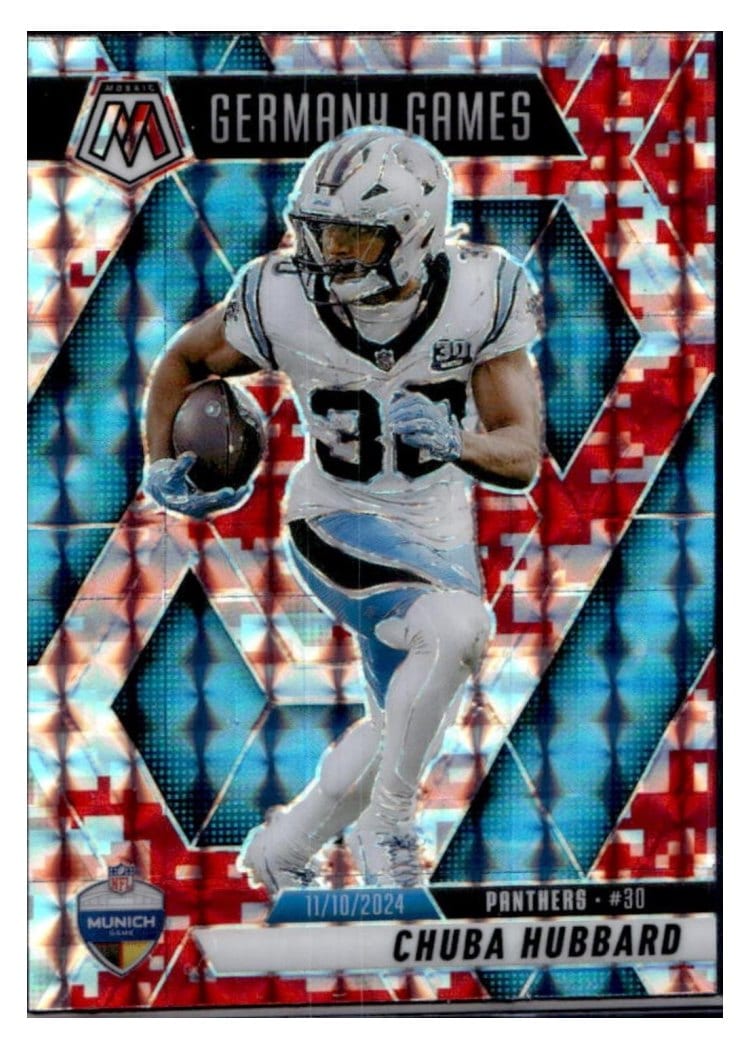 2025 Panini Mosaic Base Set Chuba Hubbard #260 card