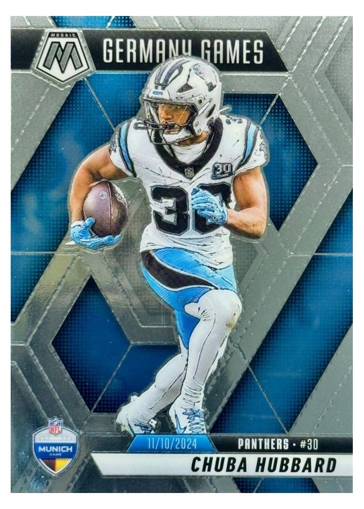 2025 Panini Mosaic Base Set Chuba Hubbard #260 card