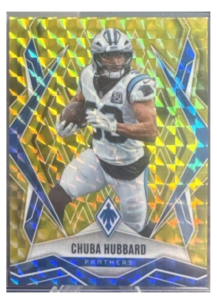 2025 Panini Phoenix Base Set Chuba Hubbard #75 card