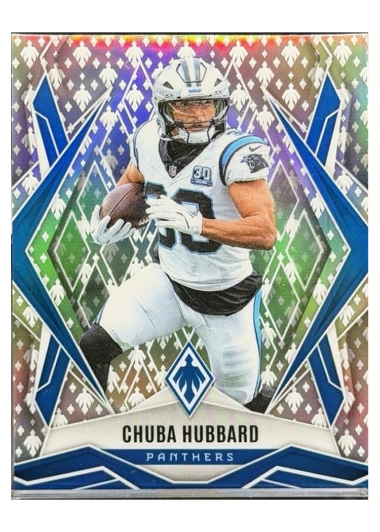 2025 Panini Phoenix Base Set Chuba Hubbard #75 card