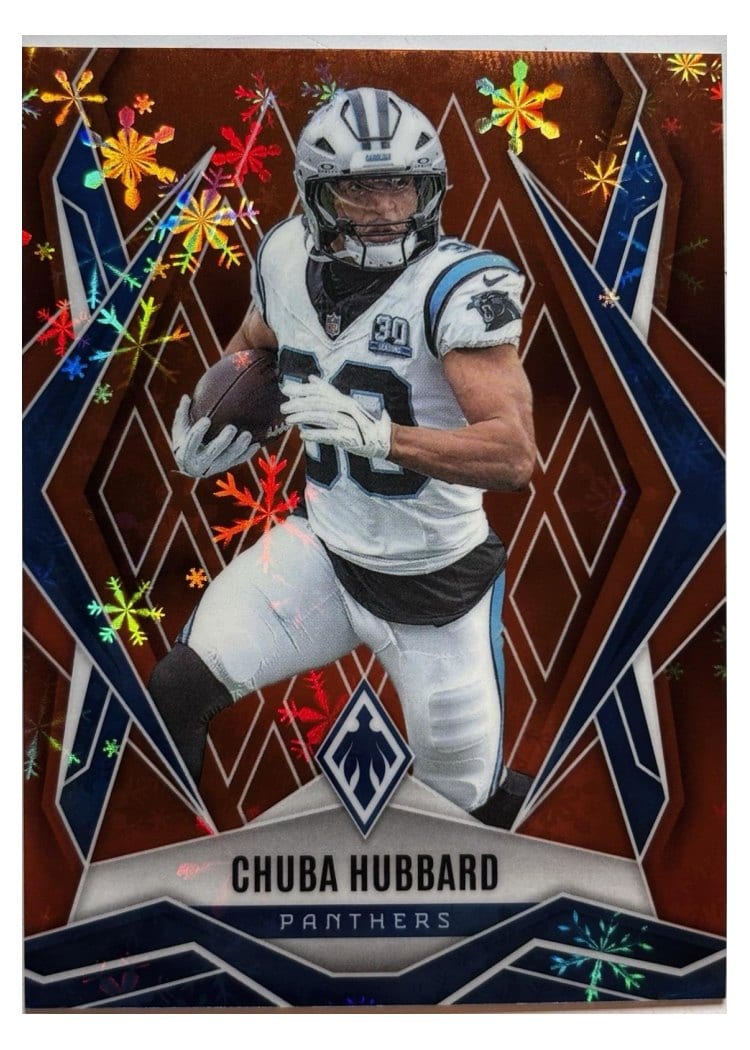 2025 Panini Phoenix Base Set Chuba Hubbard Orange Winter #75 card
