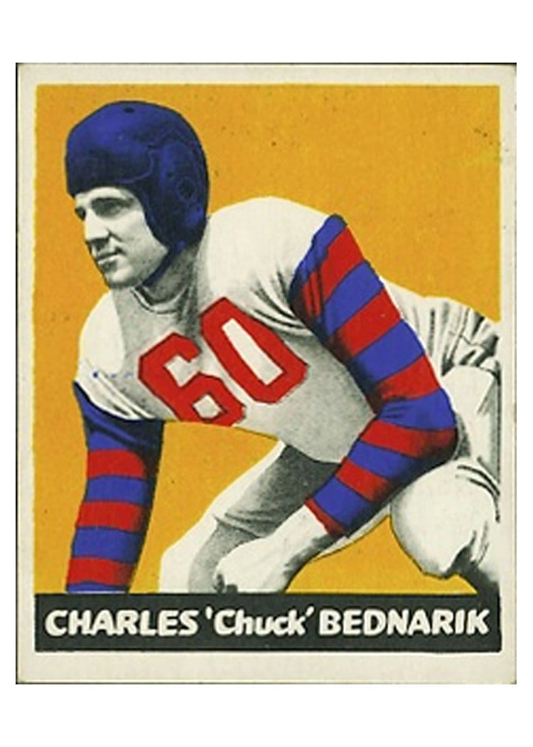 1948 Leaf Chuck Bednarik #54 card