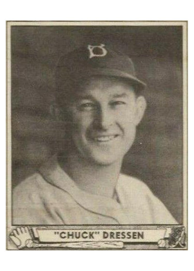 1940 Play Ball Chuck Dressen #72 card