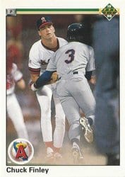 1990 Upper Deck Base Set Chuck Finley #667 card