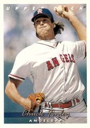 1993 Upper Deck Base Set Chuck Finley #77 card