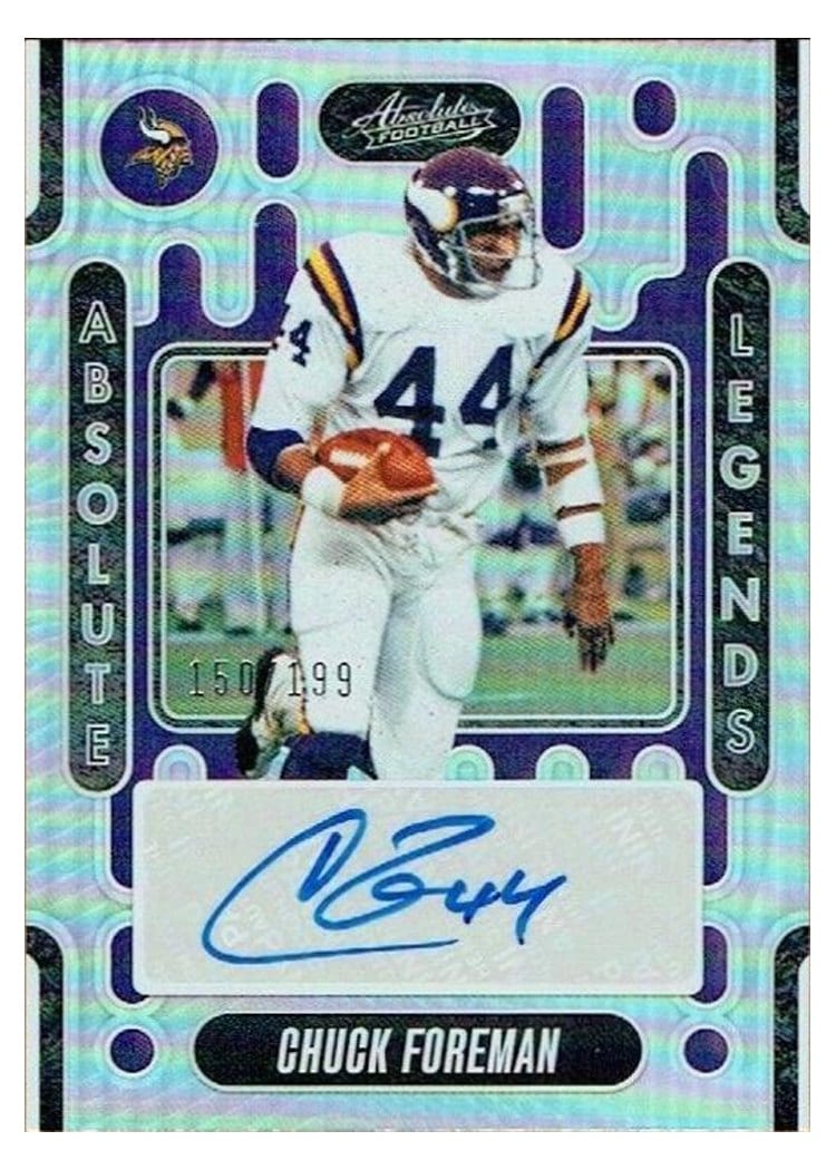 2024 Panini Absolute Absolute Legends Signatures Chuck Foreman #ALS-CFN card