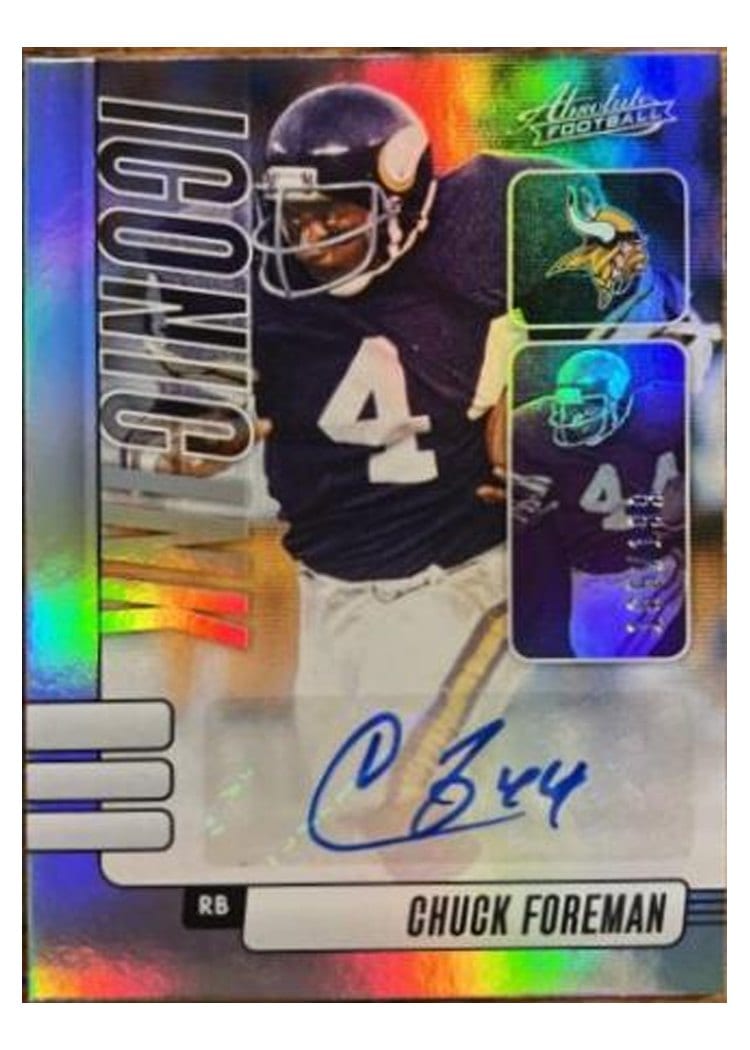 2024 Panini Absolute Iconic Ink Chuck Foreman #II-CFN card