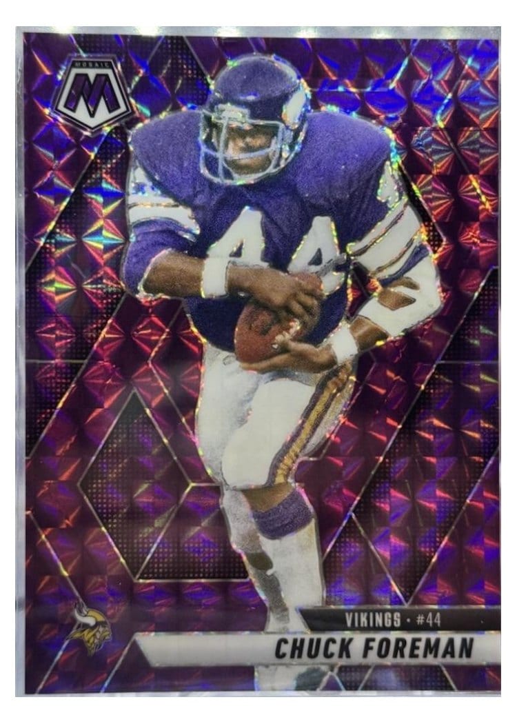 2025 Panini Mosaic Base Set Chuck Foreman #161 card