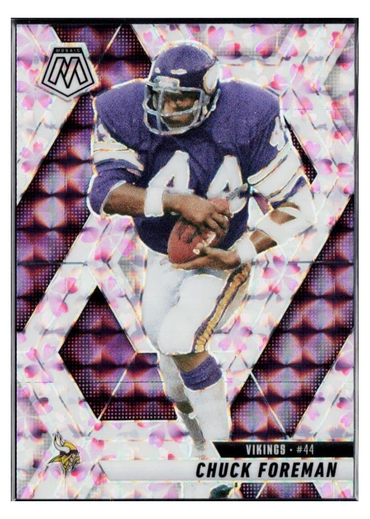 2025 Panini Mosaic Base Set Chuck Foreman Choice Cherry Blossom #161