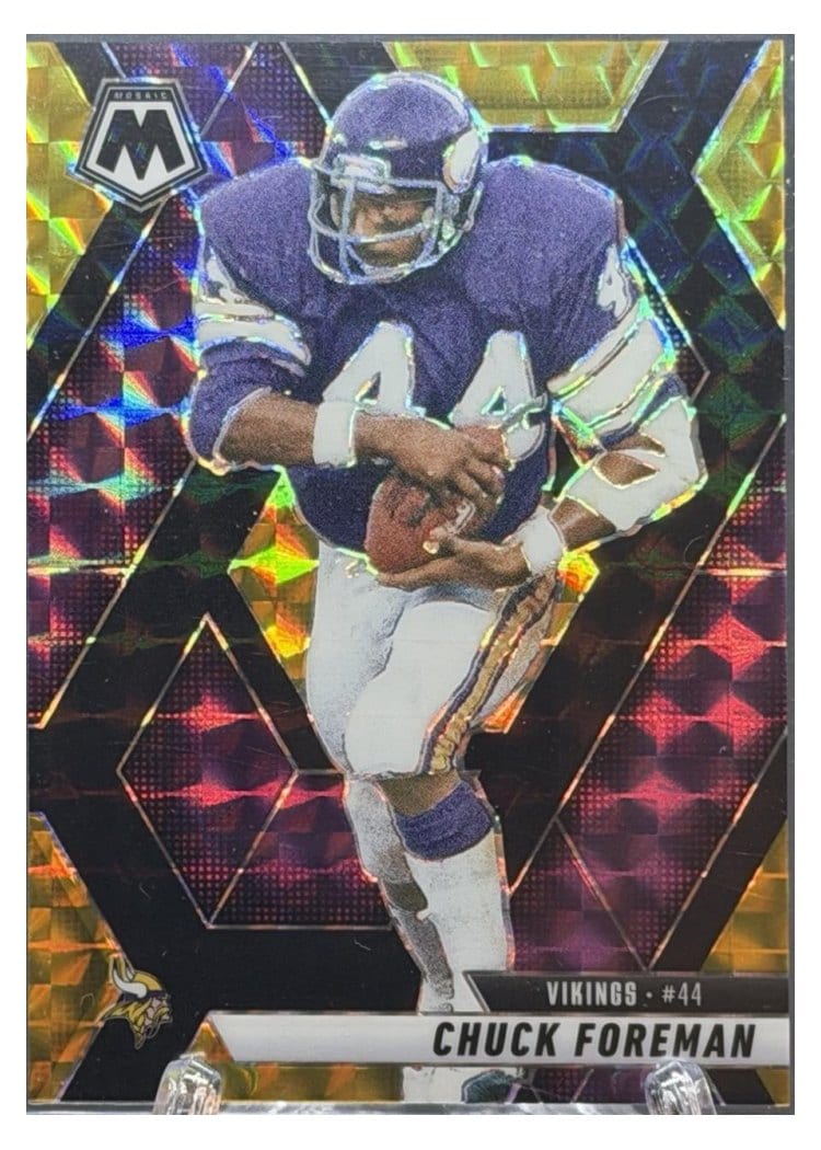 2025 Panini Mosaic Base Set Chuck Foreman Choice Black Gold #161