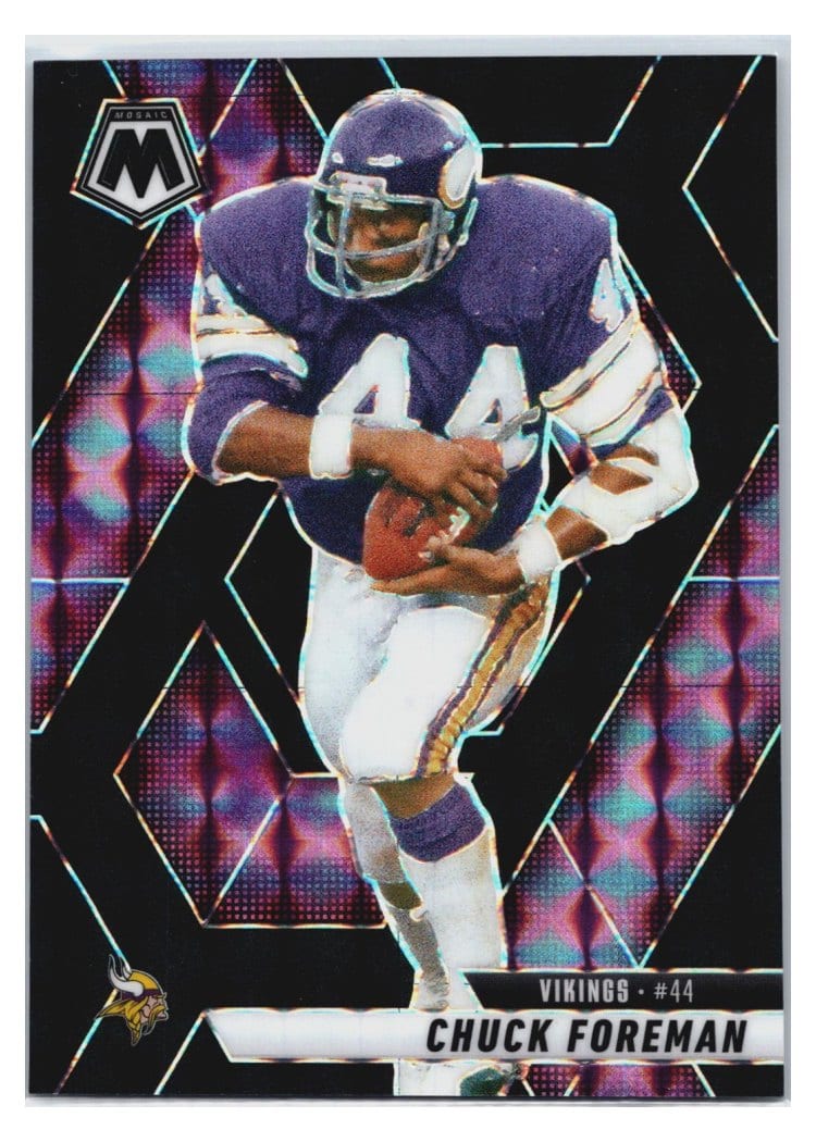 2025 Panini Mosaic Base Set Chuck Foreman Black #161
