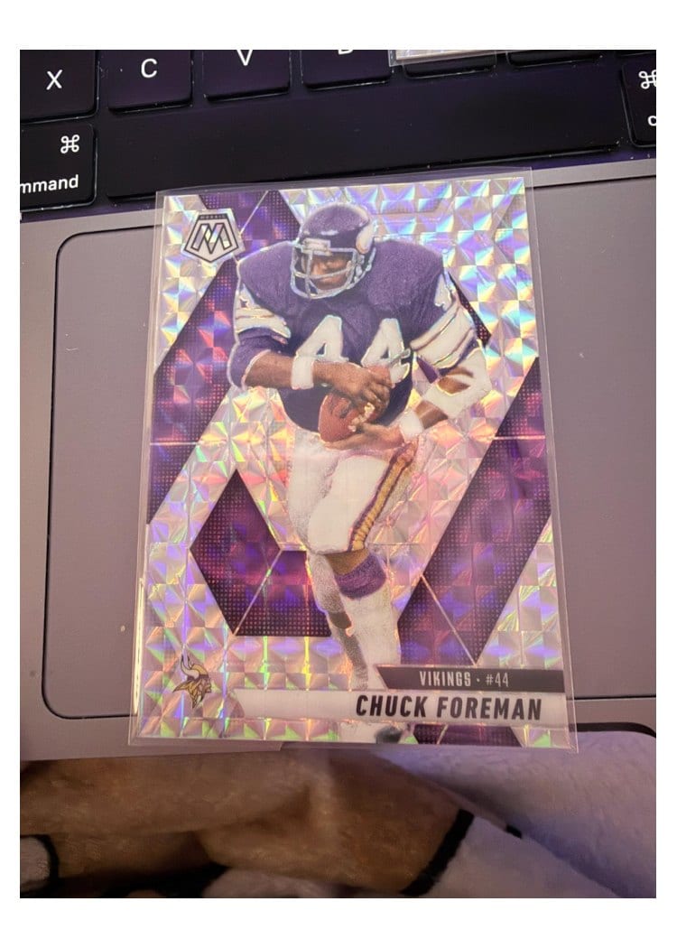 2025 Panini Mosaic Base Set Chuck Foreman Mosaic #161 card