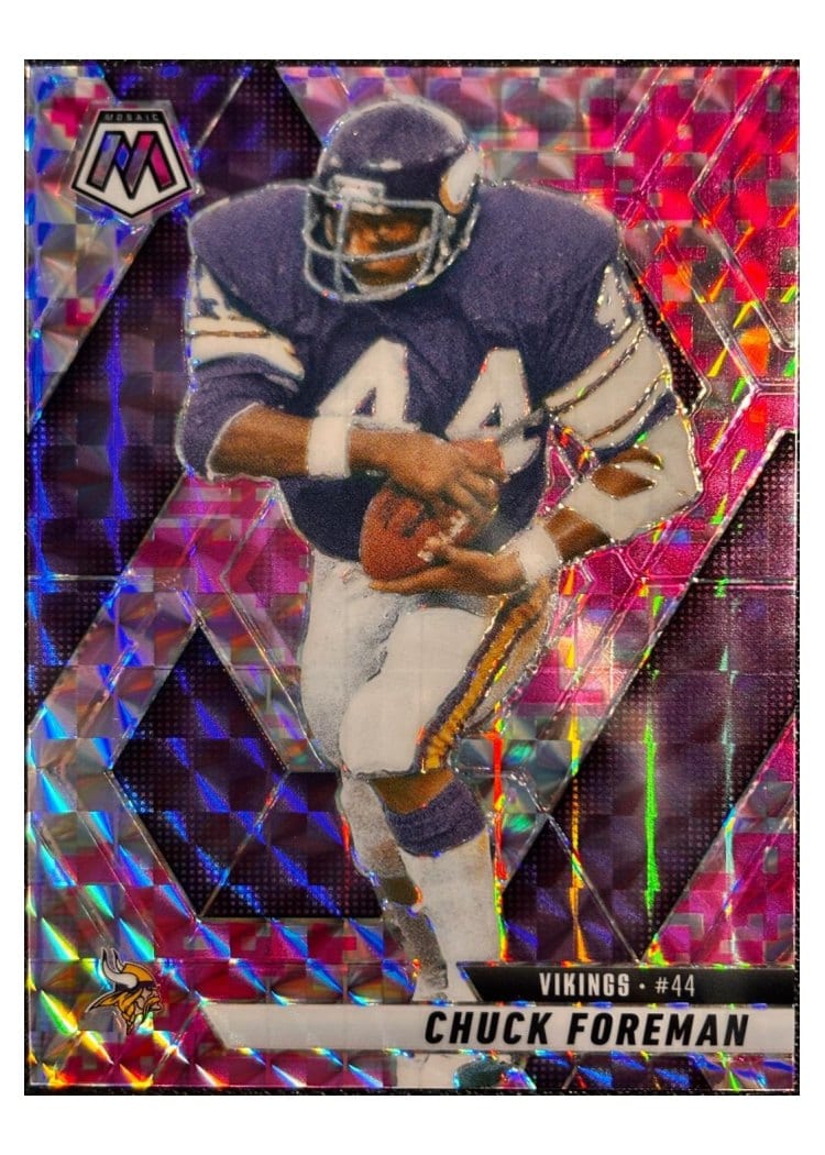 2025 Panini Mosaic Base Set Chuck Foreman #161 card